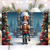 Klassieke Notenkraker Soldier Kerstmis Feestdagen Kaart