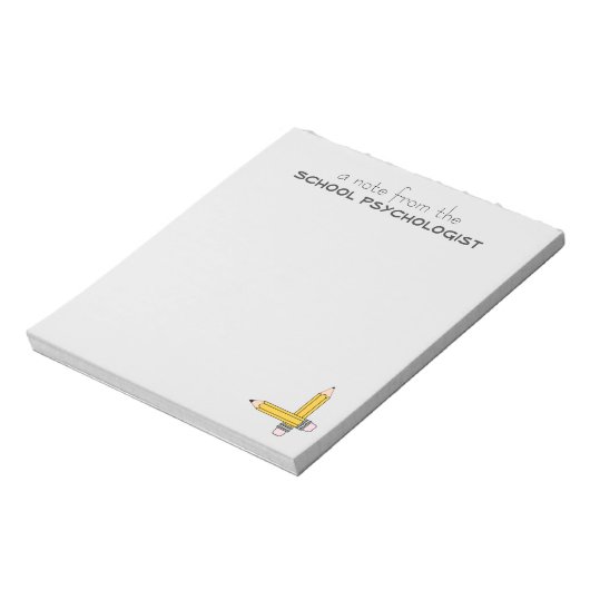 Klassieke notitiepad voor schoolpsycholoog notitieblok (Linkerzijde)