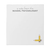Klassieke notitiepad voor schoolpsycholoog notitieblok (Voorkant)