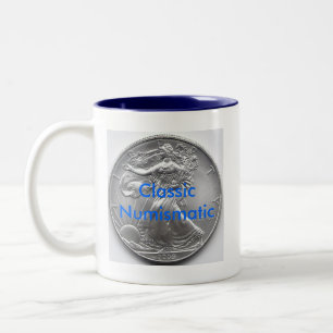 KLASSIEKE NUMISMATIEK TWEEKLEURIGE KOFFIEMOK