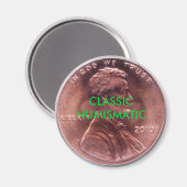 KLASSIEKE NUMISMATISCHE Penny Magneet (Voorkant / Achterkant)