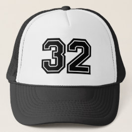 Klassieke nummer 32 trucker pet