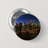 Klassieke NYC Skyline Ronde Button 5,7 Cm (Voorkant /achterkant)