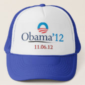Klassieke Obama 2012 Trucker Hat Pet (Voorkant)