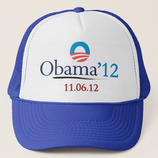 Klassieke Obama 2012 Trucker Hat Pet (Voorkant)
