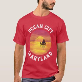 Klassieke Ocean City Maryland Retro 70s 80s vriend T-shirt