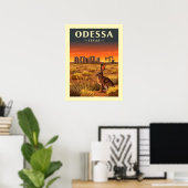 Klassieke Odessa Texas Poster (Thuiskantoor)