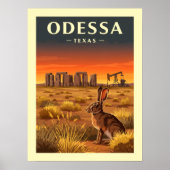 Klassieke Odessa Texas Poster (Voorkant)
