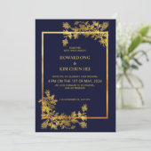 Klassieke officiële uitnodiging tot huwelijk (Staand voorkant)