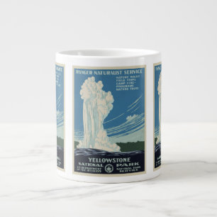 Klassieke Old Faithful in Yellowstone National Par Grote Koffiekop