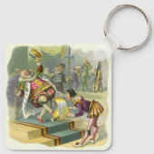 Klassieke Old King Cole Kindeerversje Gedicht Lied Sleutelhanger (Achterkant)