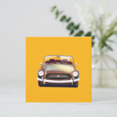Klassieke oldtimer aankondiging (Staand voorkant)