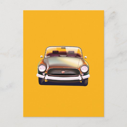 Klassieke oldtimer aankondigingskaart (Voorkant)