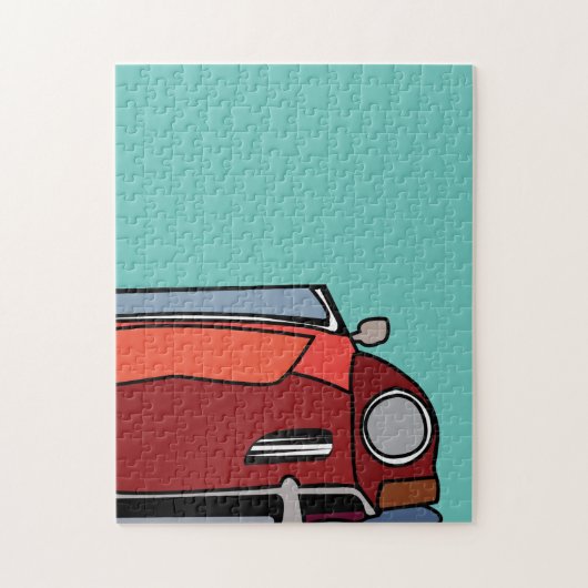 Klassieke Oldtimer Auto Legpuzzel (Verticaal)