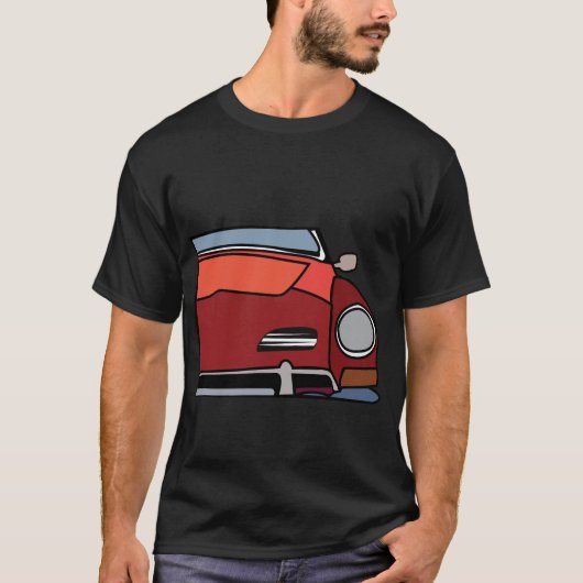 Klassieke Oldtimer Auto T-shirt (Voorkant)