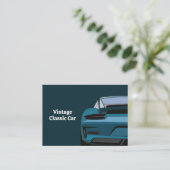 Klassieke Oldtimer Auto Visitekaartje (Staand voorkant)
