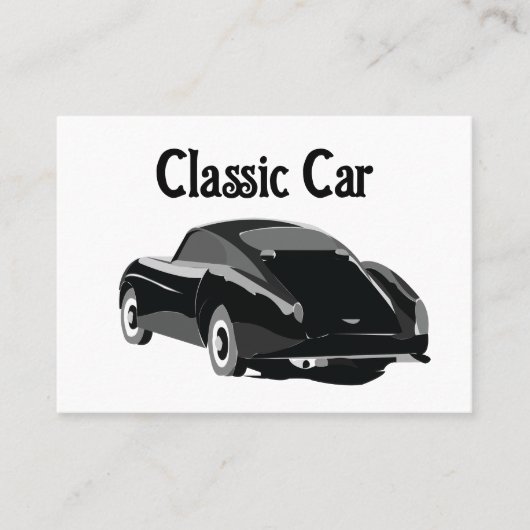 Klassieke Oldtimer Auto Visitekaartje (Voorkant)
