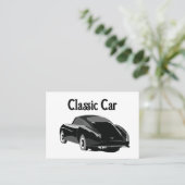 Klassieke Oldtimer Auto Visitekaartje (Staand voorkant)