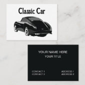 Klassieke Oldtimer Auto Visitekaartje (Voorkant / Achterkant)