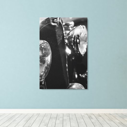 Klassieke Oldtimer Canvas Afdruk (Insitu (Houten vloer))