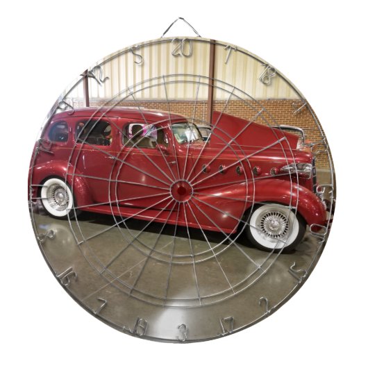 Klassieke oldtimer dartbord (Voorkant)