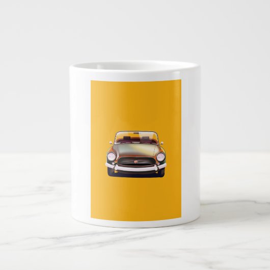 Klassieke oldtimer grote koffiekop (Voorkant)