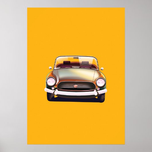 Klassieke oldtimer poster (Voorkant)