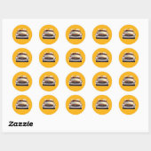Klassieke oldtimer ronde sticker (Vel)
