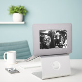 Klassieke Oldtimer Sticker (Laptop op bureau)