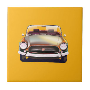 Klassieke oldtimer tegeltje