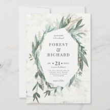 Klassieke olie met goudeffect bruiloft nodigt uit