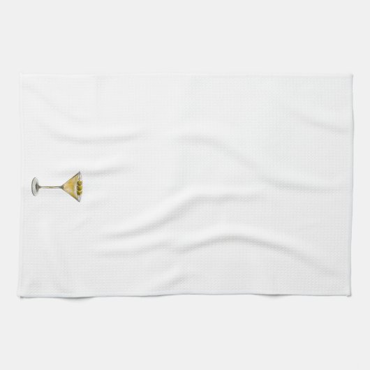 Klassieke Olijf Martini Keukenhanddoek (Horizontaal)