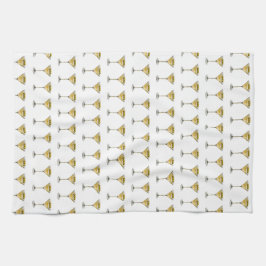 Klassieke Olijf Martini Print Keukenhanddoek 