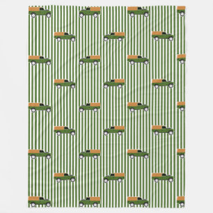 Klassieke Olijfgroene Zachte Bovenste Reeks 3 Land Fleece Deken