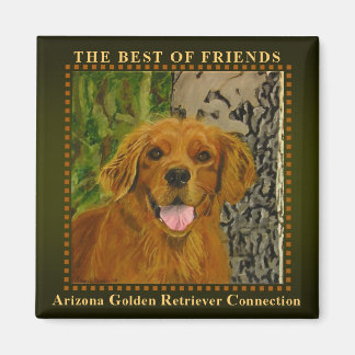 Klassieke Olive Golden Retriever Magnet