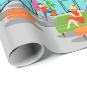 Klassieke omlooppapier voor televisie met Retro-om Cadeaupapier (Rol Hoek)