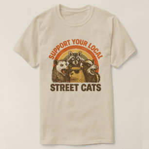 Klassieke Ondersteuning Lokale Straatkatten , Wasb T-shirt