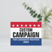 Klassieke ontwerpstijl Stars aangepaste naam posit Briefkaart (Staand voorkant)