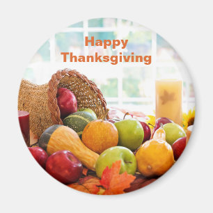 Klassieke oogsttafel Thanksgiving Magneet