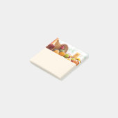 Klassieke oogsttafel Thanksgiving Post-it® Notes (Schuin)