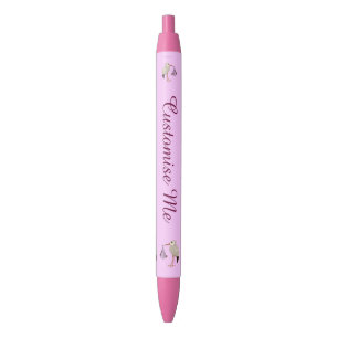 Klassieke Ooievaar (Roze) 2 Zwarte Inkt Pen