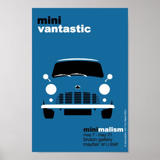 Klassieke oorspronkelijke bijtende mini-Van-exhibi Poster (Voorkant)