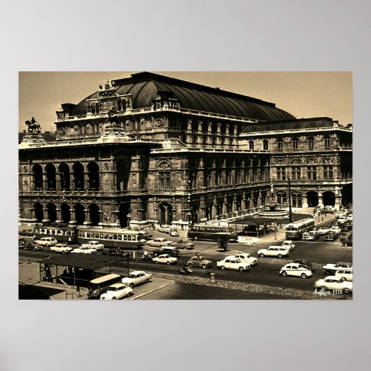 Klassieke Oostenrijk Weense Staatsoper opera Poster (Voorkant)
