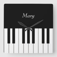 Klassieke, op maat gemaakte muziek op piano-toetse