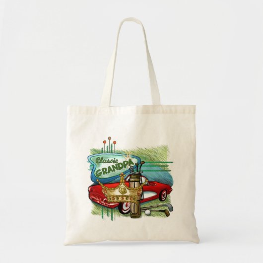 Klassieke Opa Boodschappentas Tote Bag (Voorkant)