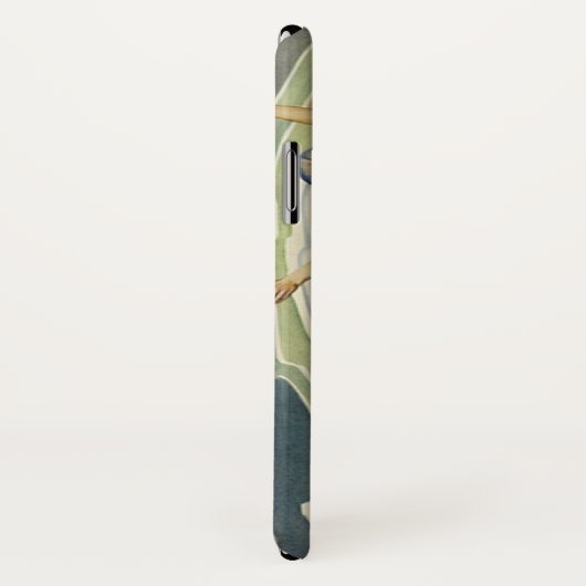 Klassieke open auto op het strand Case-Mate iPhone case (Achterkant / rechts)
