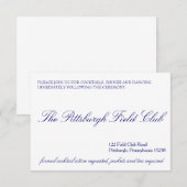 Klassieke opnamekaart informatiekaartje (Voorkant / Achterkant)