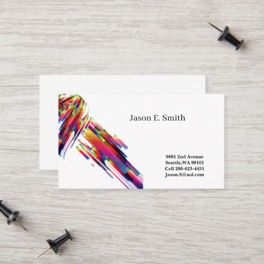 Klassieke oproepkaart contactkaartje (Voorkant / Achterkant in situ)