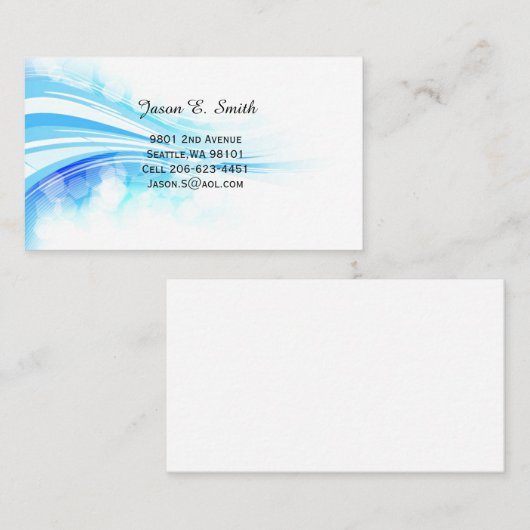 Klassieke oproepkaart contactkaartje (Voorkant / Achterkant)