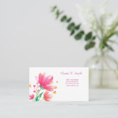 Klassieke oproepkaart contactkaartje (Staand voorkant)